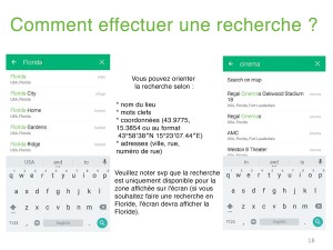 Maps.me effectuer une recherche