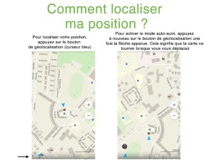 Géolocalsier sa position avec Maps.me