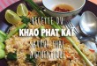 plat thailandais composé de riz frit et poulet