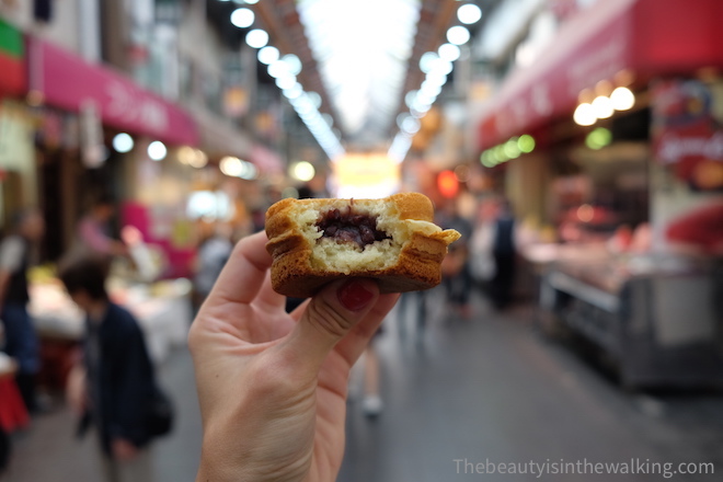 Beignet de haricot rouge japonais