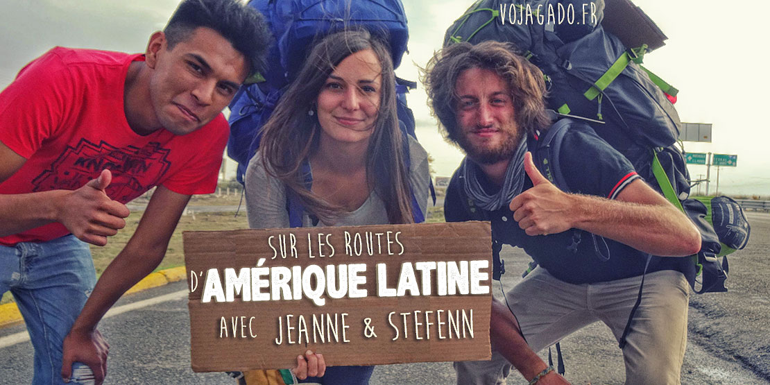 Jeanne et Stefenn sont sur la route et font du stop au mexique, avec leur sac à dos