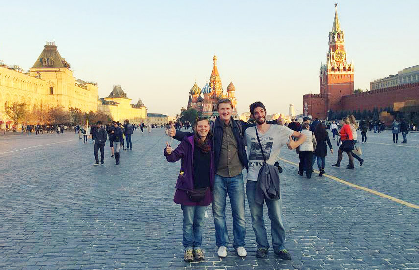 volontariat asie laura et raphael sont à Moscou